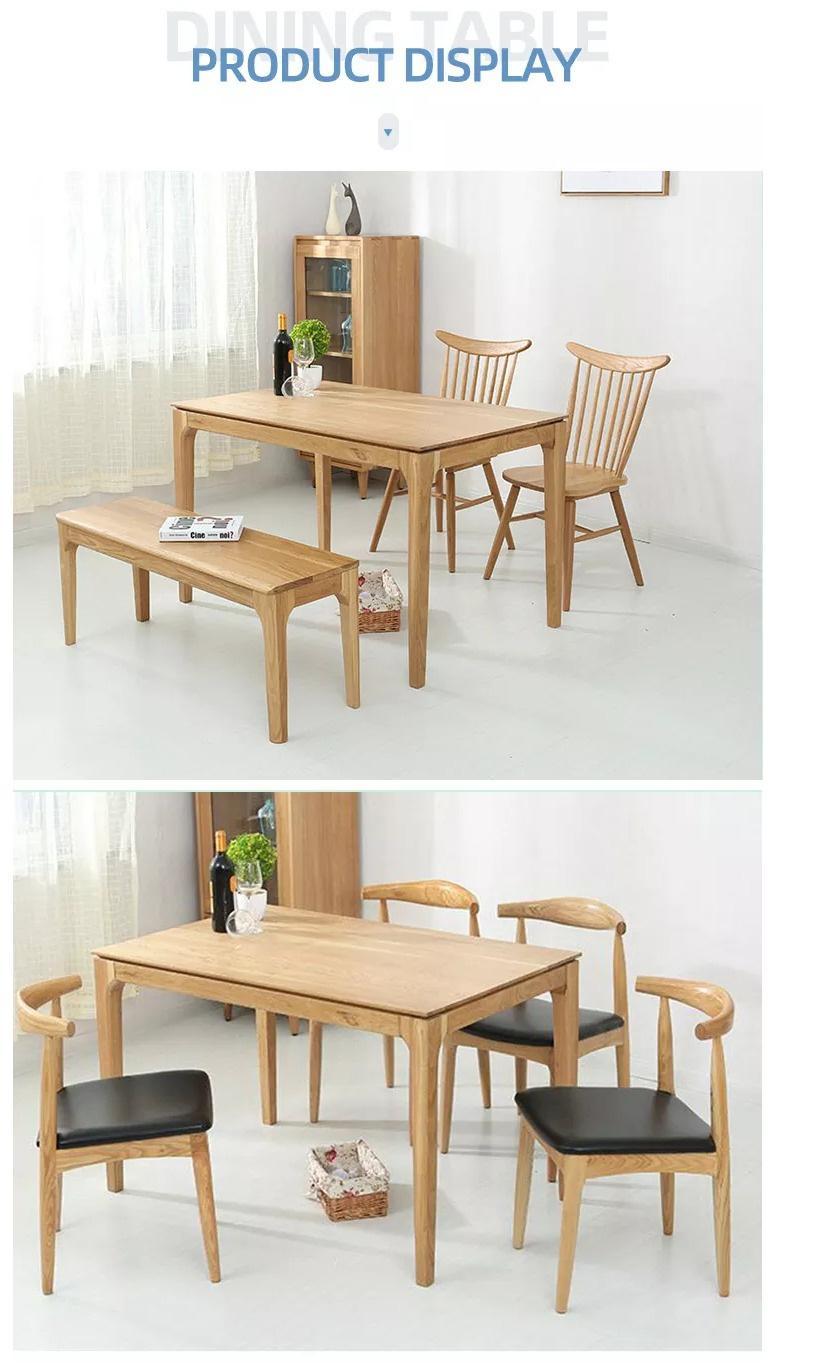 Furniture Modern Furniture Table Home Furniture Wooden Furniture Factory Supply Room Furniture Economy Elegant Wooden Dining Table Set