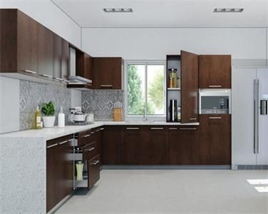 Apartment Simple High Quality Functional Integrated Laminate Kitchen Cabinet