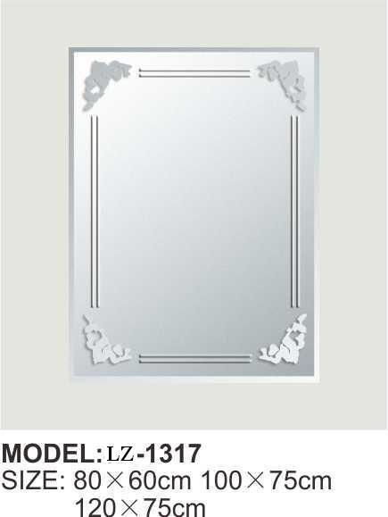 High Quality Silver Bathroom Sliver Mirror Rectangle Wall Mounted