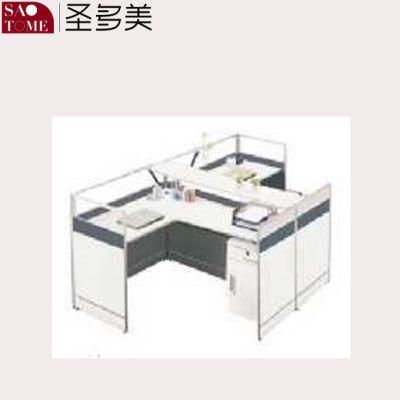 Office Furniture Same Direction Double Seat with Activity Cabinet Office Desk