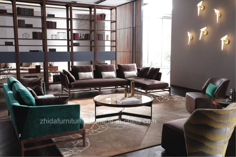 Foshan Living Room Modern Fabric Leather Sofa Furniture