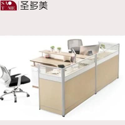 Modern Office Furniture Computer Desk X19 Same-Direction Two-Person Office Desk