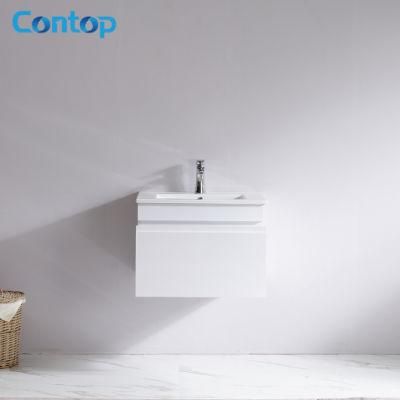 Chinese Wholesale Modern Wall-Hung MDF Melamine Bathroom Vanity