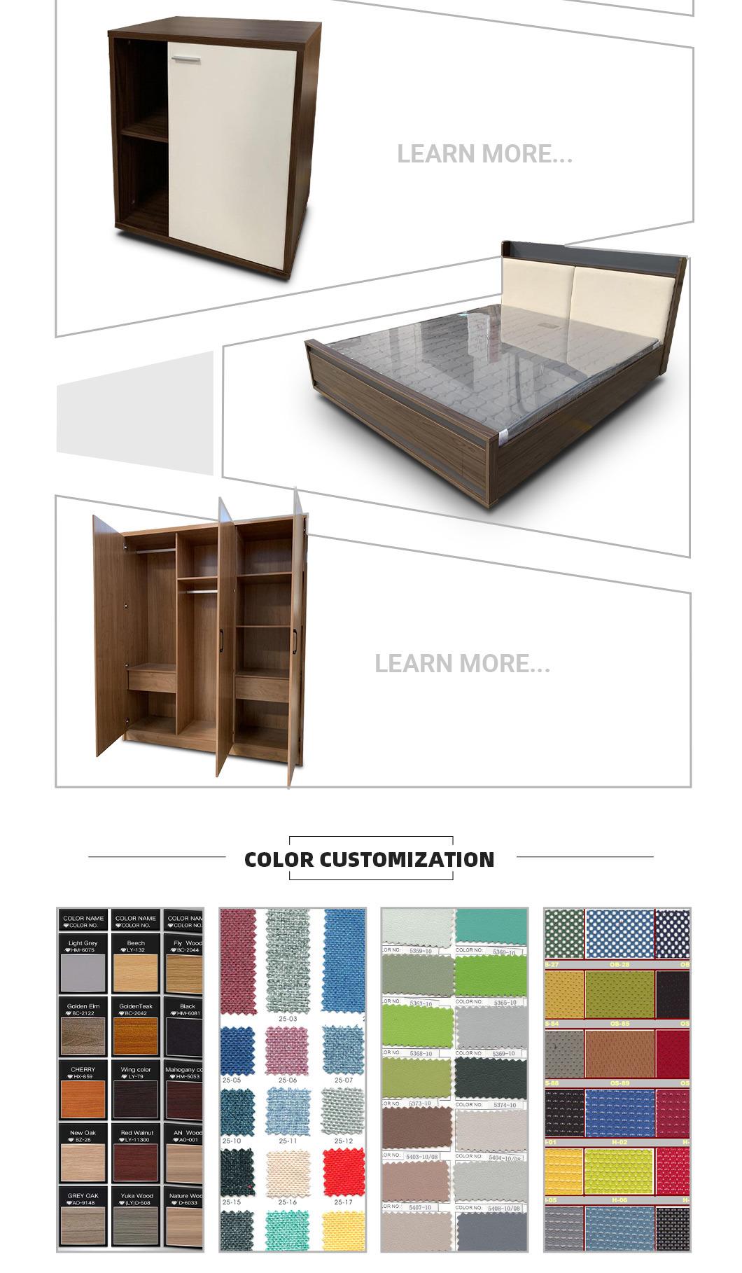 Modern 3-Seat Workbench Office Furniture Combination Table Workstation Partition