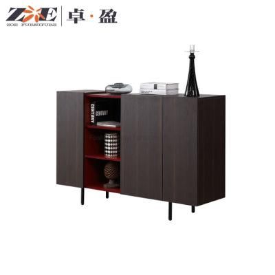 Luxury Vintage Living Room Furniture Red MDF Sideboard Mini Corner Home Coffee Side Cabinet