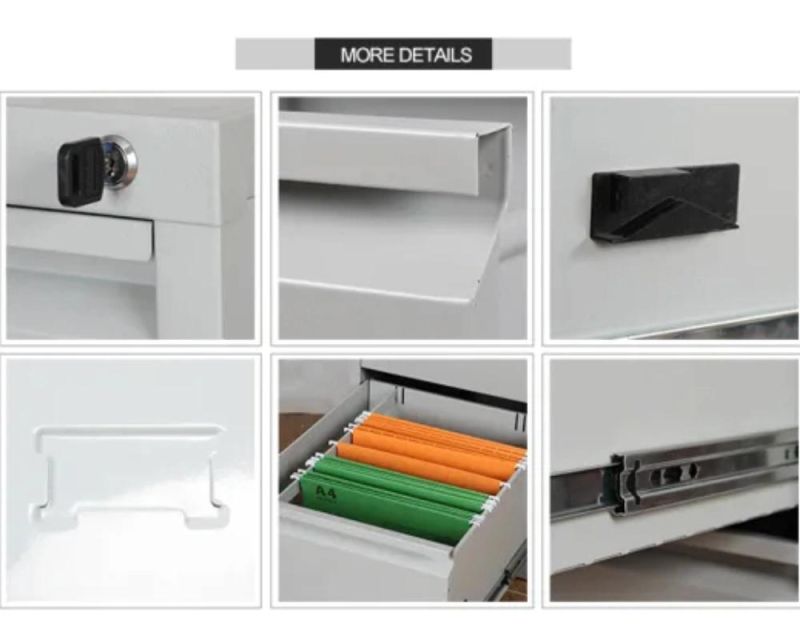 Modern Reception Counter Desk Design Office Furniture Drawer Filing Cabinet with Handle