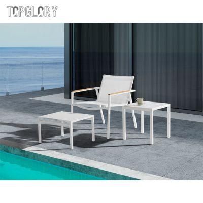 Outdoor Home Garden Waterproof Leisure Furniture Table and Chair with Pedal