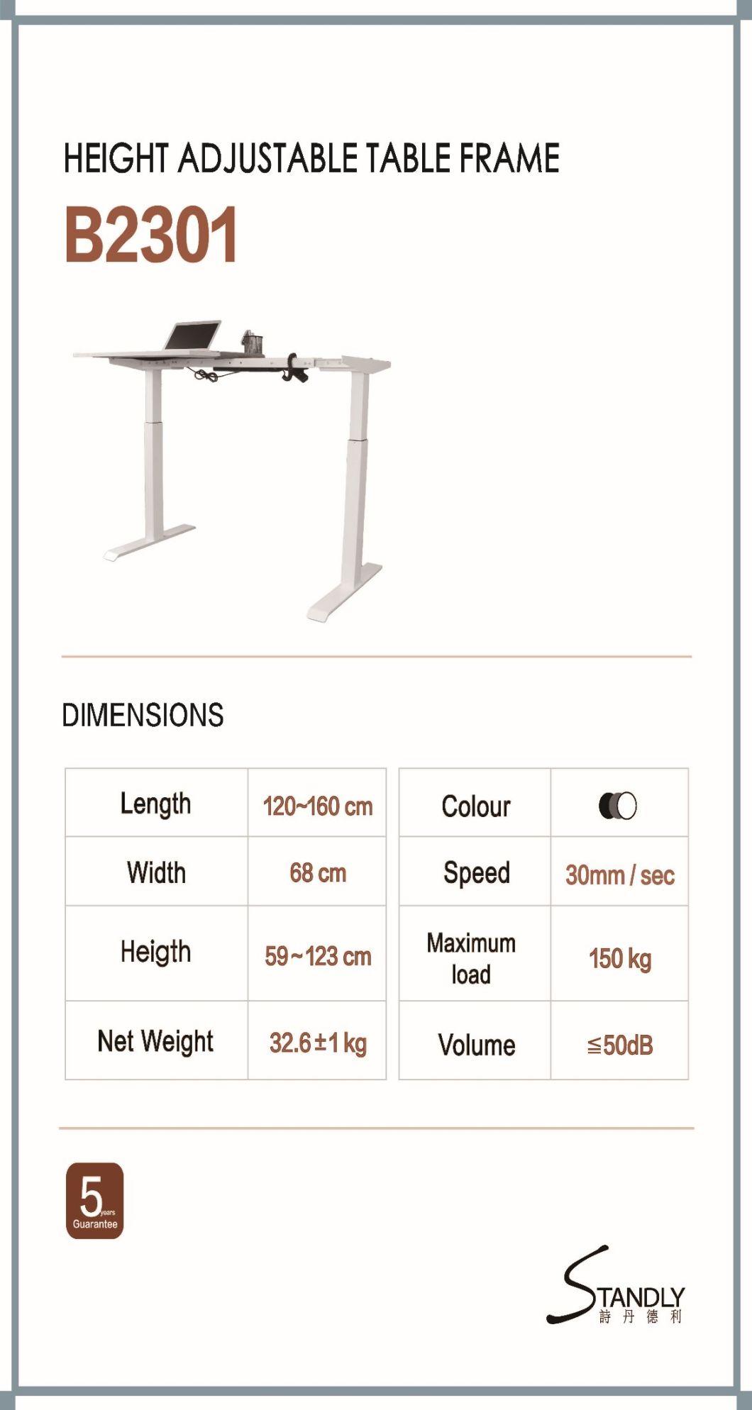 Memory Function Double Motor Three Pipe Office Lifting Table