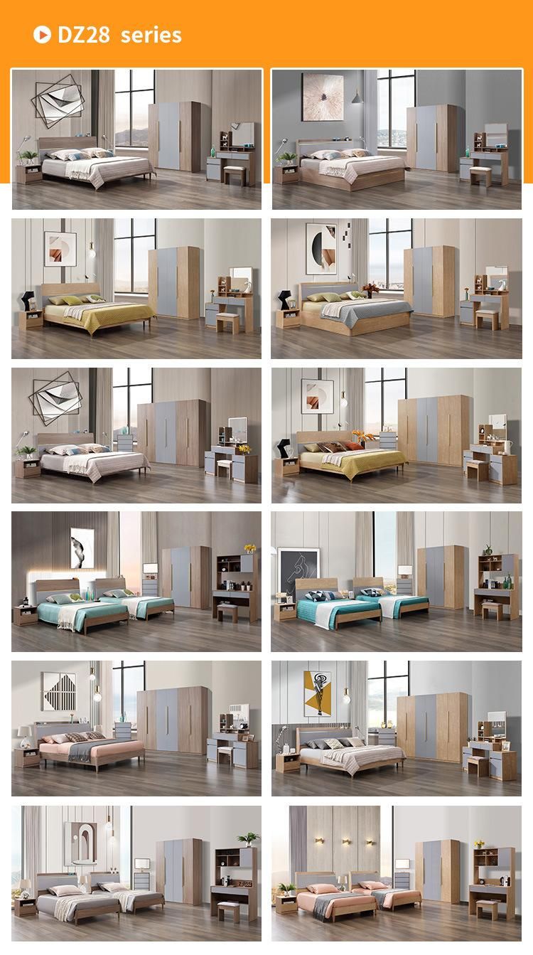 Modern Chinese Home Furniture Wooden MDF Storage Bedroom Furniture