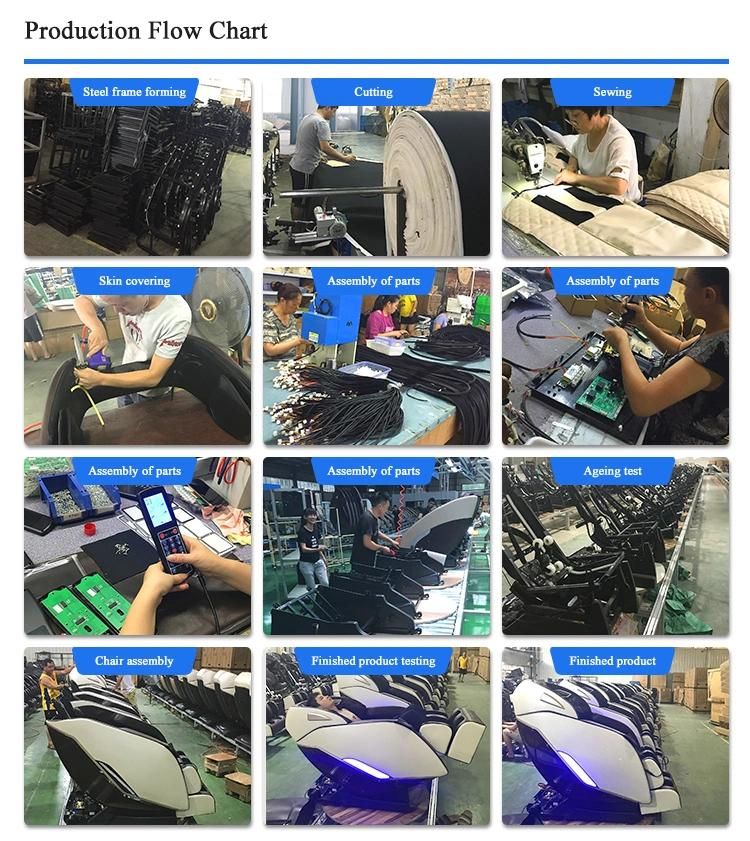 Wholesale Hot Selling Rail Zero Gravity Airbag Shiatsu Recliner Cheap Kneading Electric Massage Chair