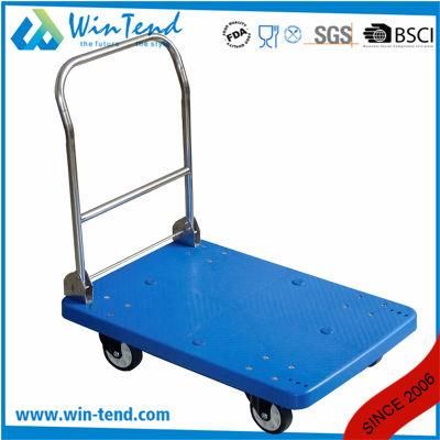 Heavy Duty Hotel Plastic Platform Cart Knock Down Structure Trolley