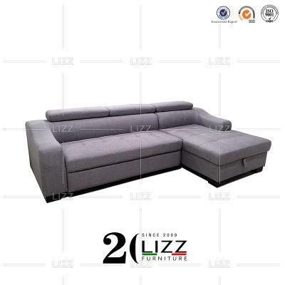 2022 New Design Home Furniture Set Fabric / Leather Corner Sofa with L Shape