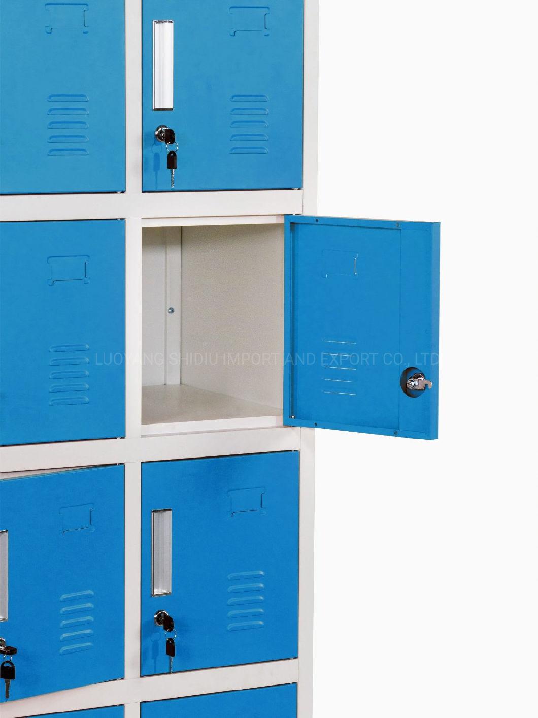 9 Compartent Doors Public Storage Lockers for Office Use