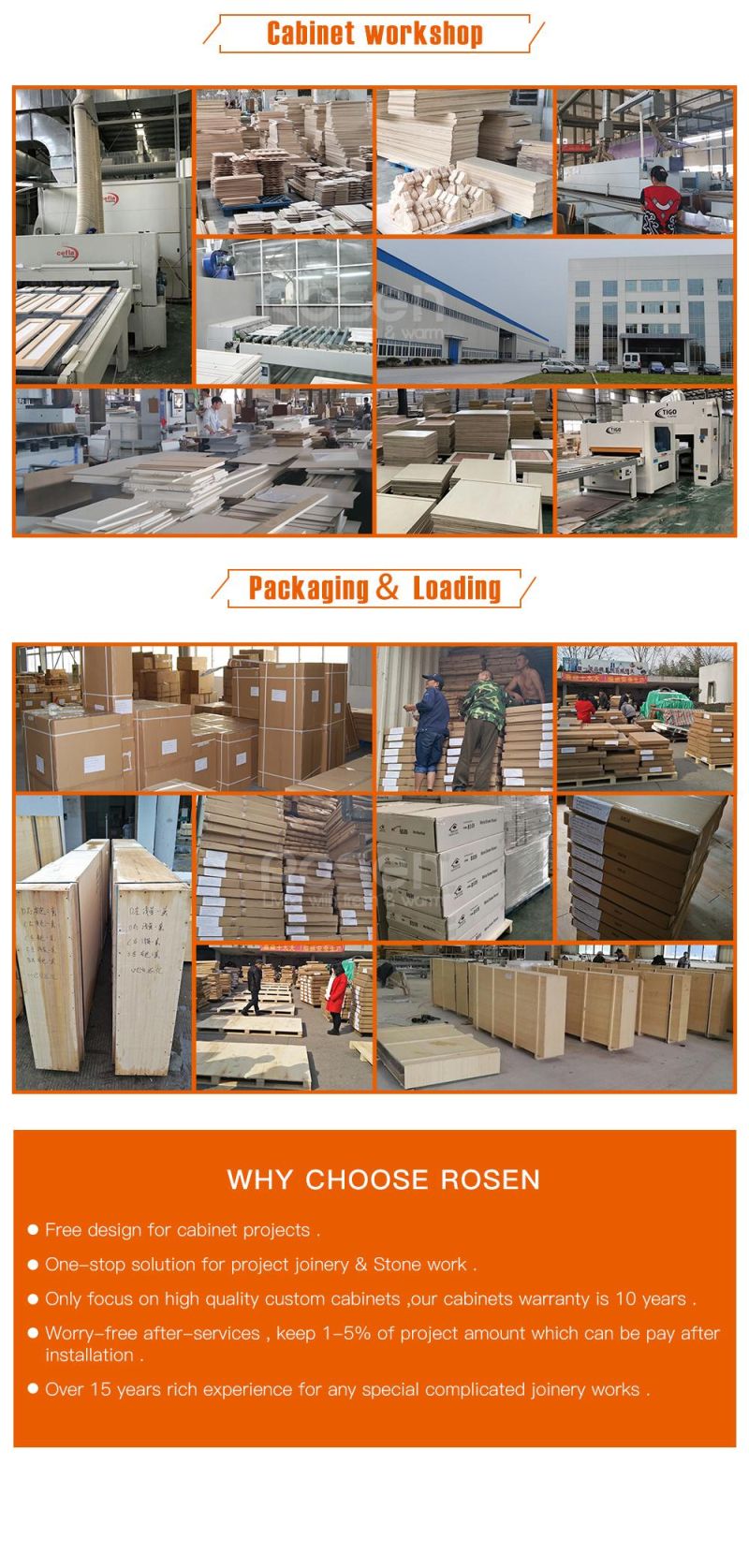 Wholesale Hot Sale MDF Board with Laminate Kitchen Cabinets Furniture