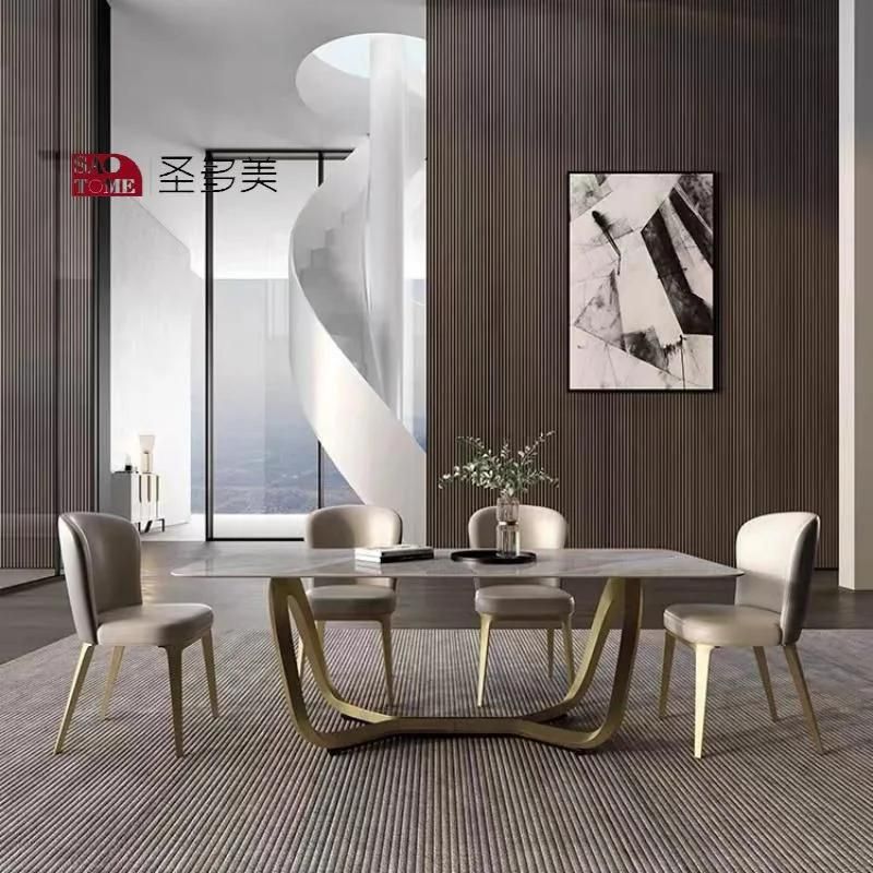 Italian Style Simple Popular Living Room Dining Room Furniture Metal Net Dining Table