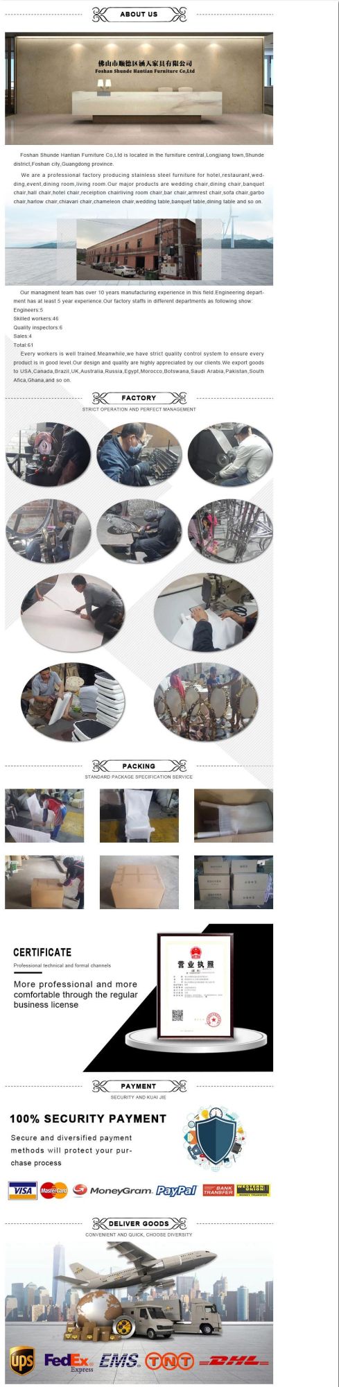 Silver Stainless Steel Leather Dining Chair Nordic Chair for Wedding Banquet