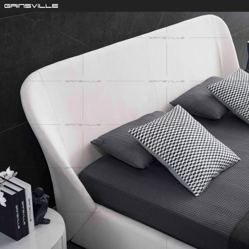 Modern Bedroom Home Furniture Fabric Bed in Italy Style