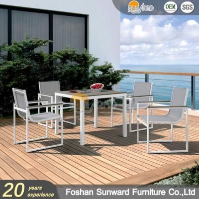 Hot Sale Customized Modern Home Hotel Restaurant Villa Aluminum Chair Table Garden Patio Outdoor Dining Furniture