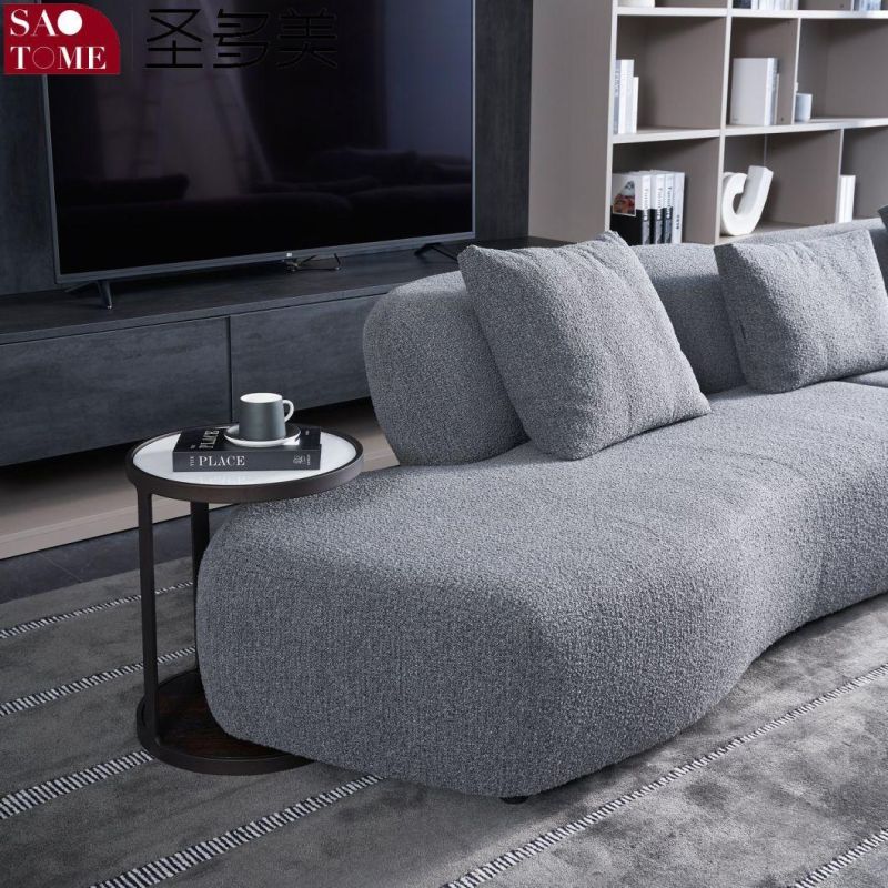 Modern Home Living Room Leather Corner Sofa