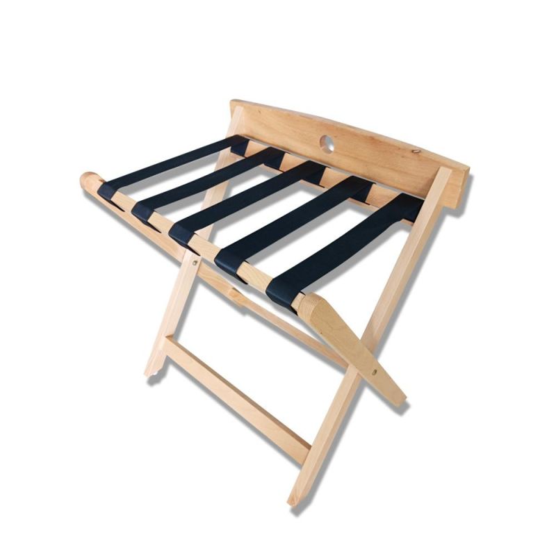 High Quality Popular Hotel Room Solid Wood Modern Folding Luggage Rack