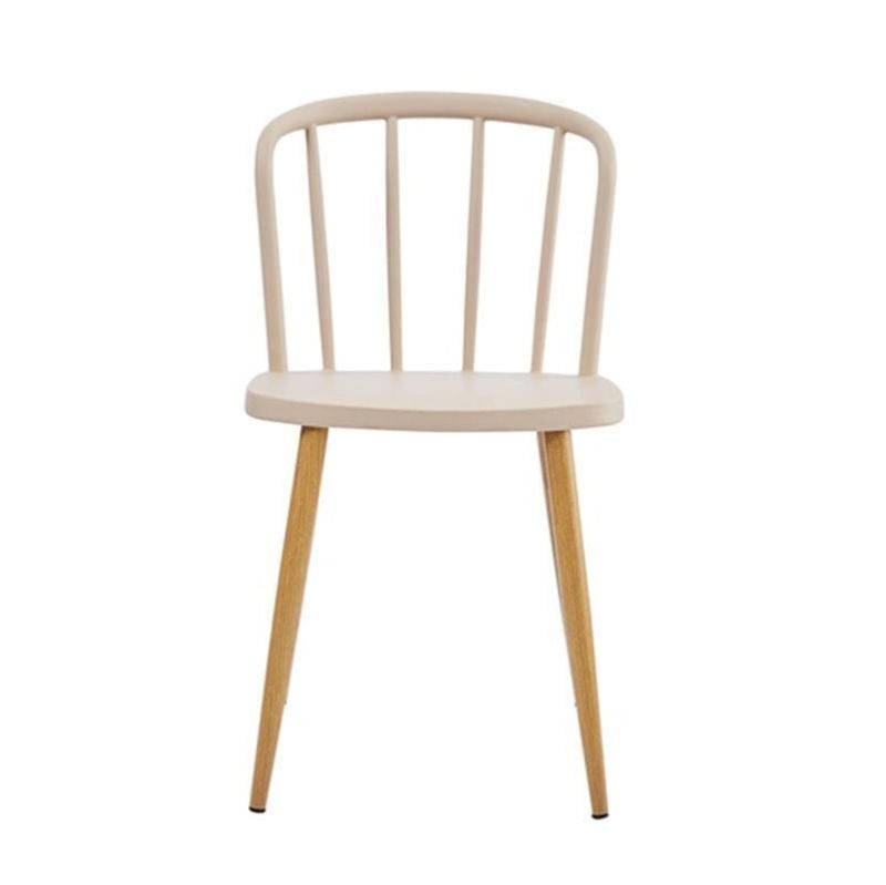 Modern Design Furniture PP Plastic Home Furniture Windsor Restaurant Chair Metal Leg Plastic Dining Chair