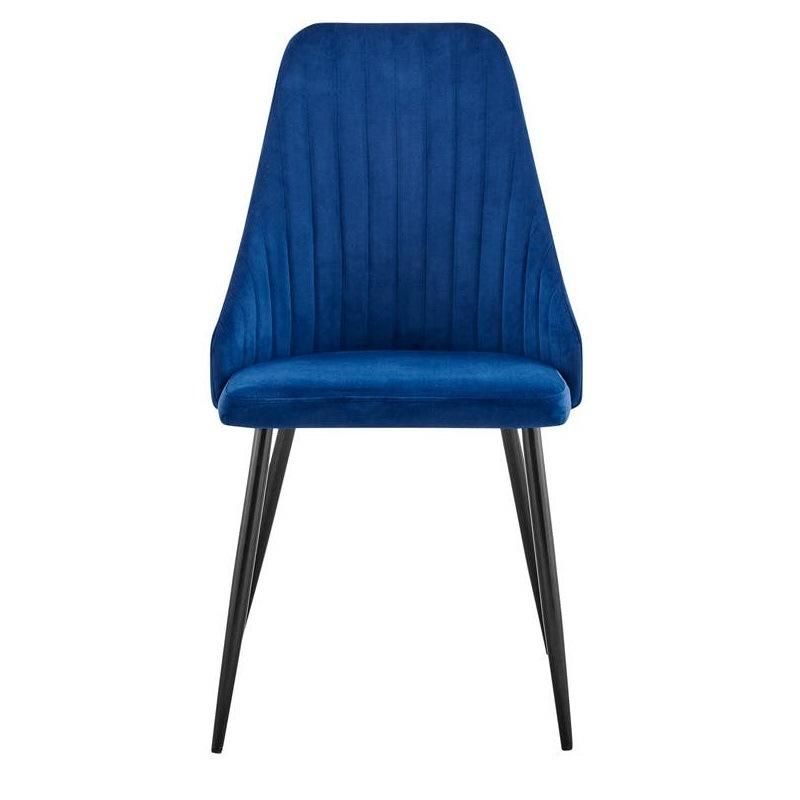 Luxury Modern Fabric Metal Dining Chair