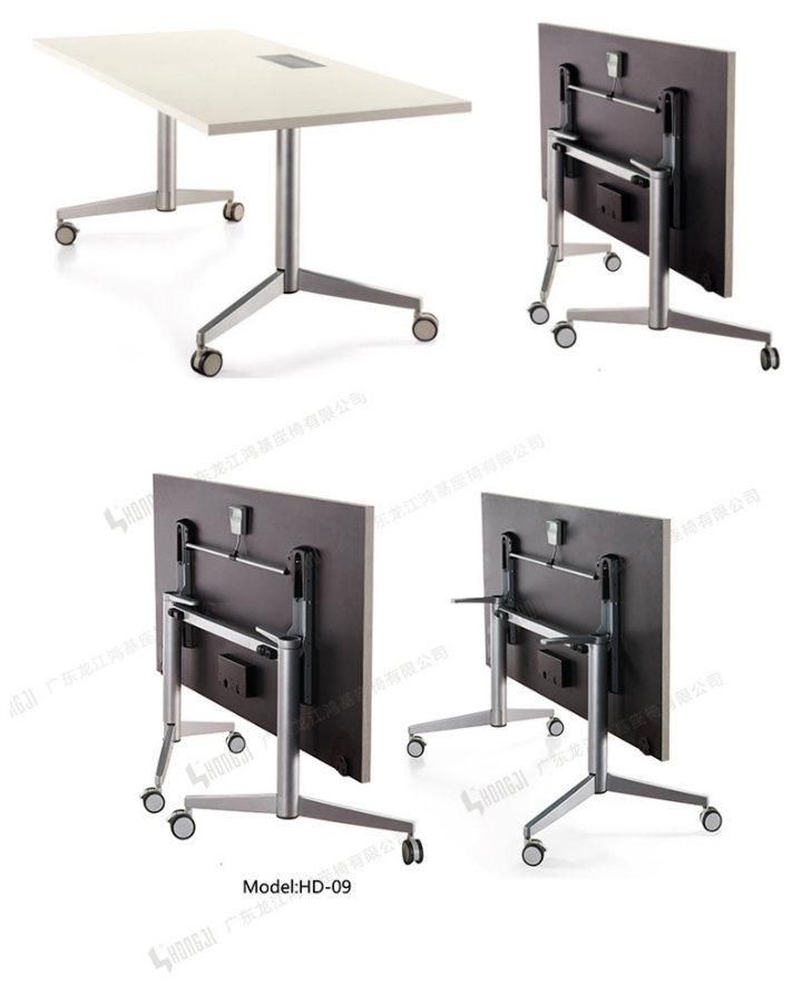 Fast Delivery Training Swivel Metal Office Conference Folding Desk