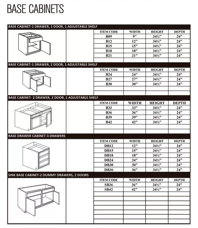 China Made Full Overlay American Standard Modular Wooden Kitchen Cabinets