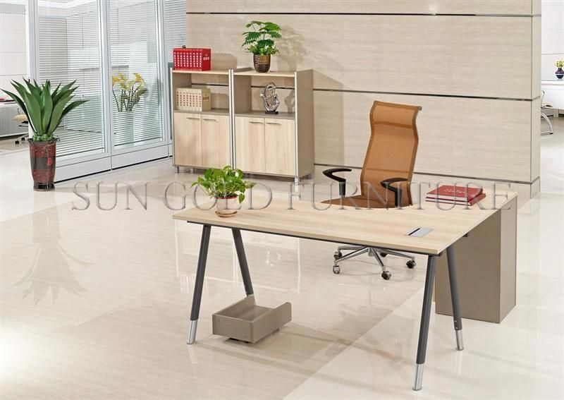 Modern Particle Board Office Desk Sun Gold Furniture (SZ-OD083)