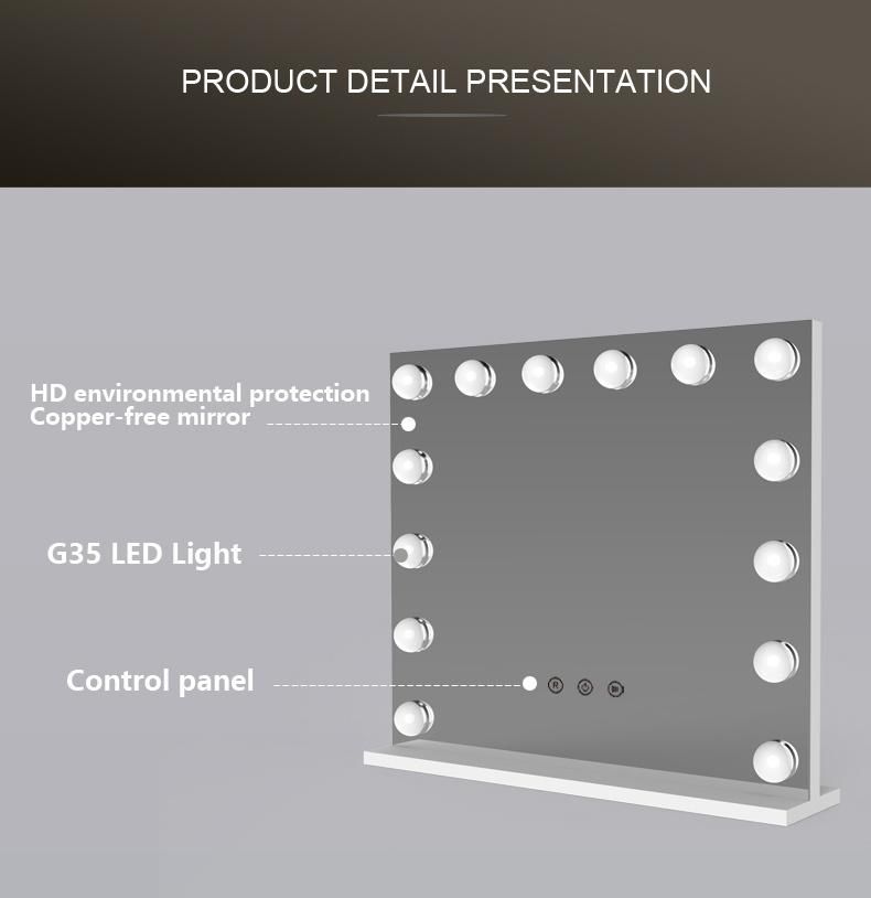 Bulb Lighting LED Makeup Mirror Dimmable Lighting Hollywood Mirror LED Products