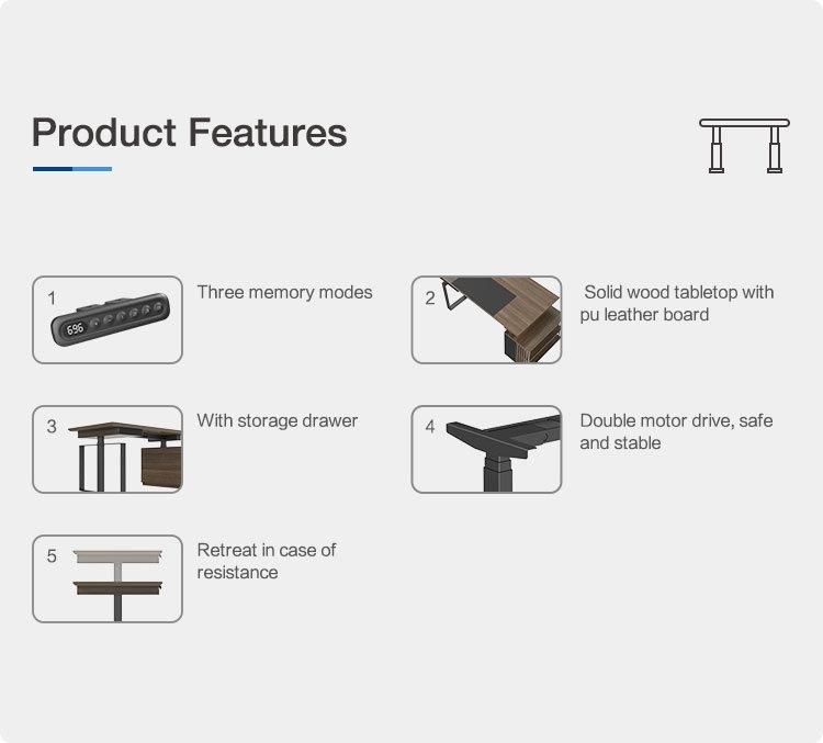 Sample Provided CE Certified Modern Furniture Gewu-Series Standing Table with Low Price