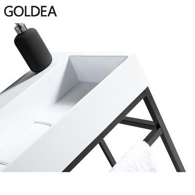 Hot Sale New Modern Goldea Hangzhou Wooden Basin Bathroom Cabinet Vanity Furniture