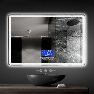 Modern Furniture Mirror Wall Mount Frameless LED Lighted Bathroom Mirror