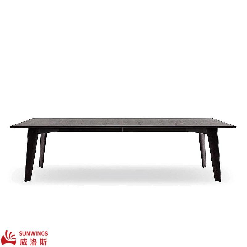 Modern Simply Furniture Ash Solid Wood Frame with MDF Top Dining Table for Living Room