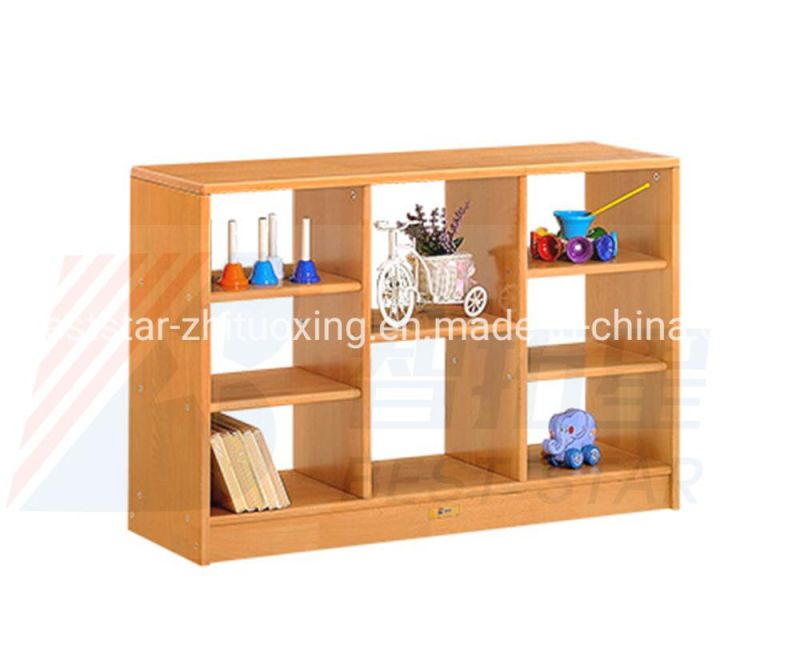 Wooden Display Rack, Playroom Furniture Kids Toy Storage Shelf and Stand, Preschool and Kindergarten Child Bookshelf and Bookcase, Living Room Wardrobe Rack