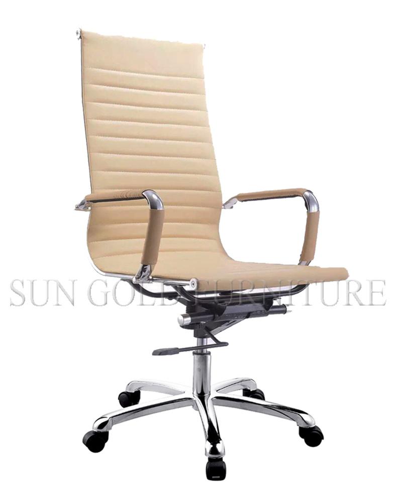 Foshan High Back PU Leather Swivel Chair Factory Leather Office Chair