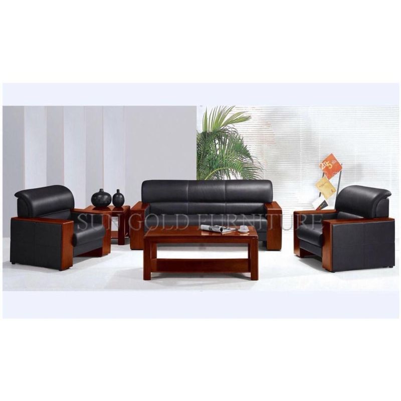 Vintage Office Chesterfield Sofa Set PU Leather Office Sofa (SZ-SF8012)