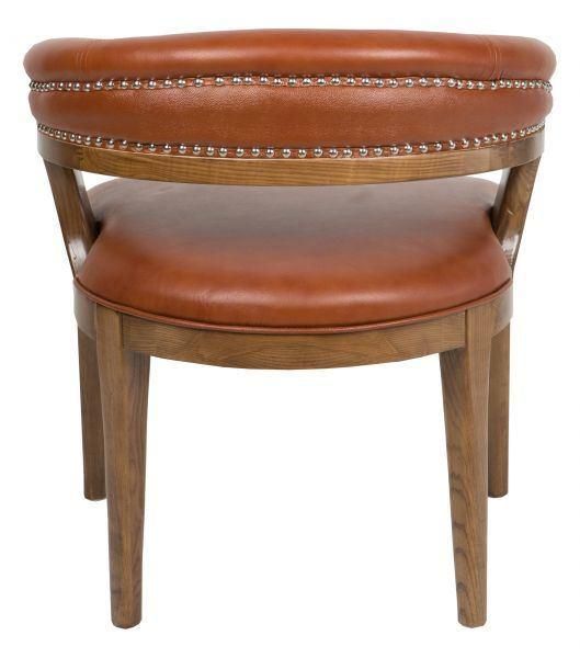 Modern Furniture Popular Leather Rivet Cafe Hotel Banquet Dining Chair