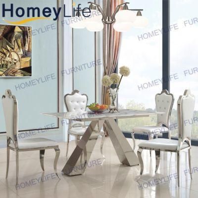 Restaurant Bedroom Dressing Marble Metal Wedding Dining Chair Furniture