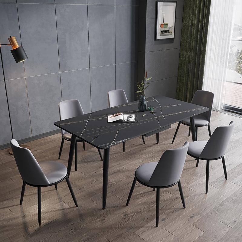 Modern Home Dining Furniture New Design Metal Restaurant Table Dining Set