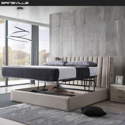 Modern Bedroom Furniture Beds King Bed Fabric Bed with Soft and Special Headboard Gc1807