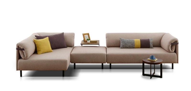 European Promotion Big L Shape Sectional Fabric Sofa