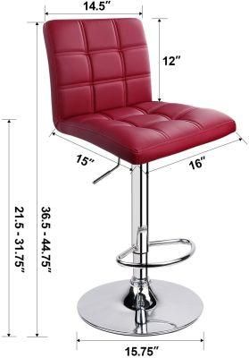 New Produt Swivel Kitchen High Table Metal Frame Commercial PU Leather Bar Stool High Chair Bar Chair Modern Stool Bar Chair