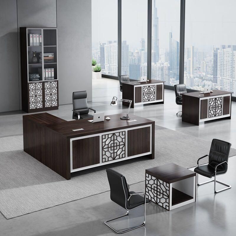 Exclusive Modern Office Executive Desk Luxury Manager Wooden Work Table Furniture