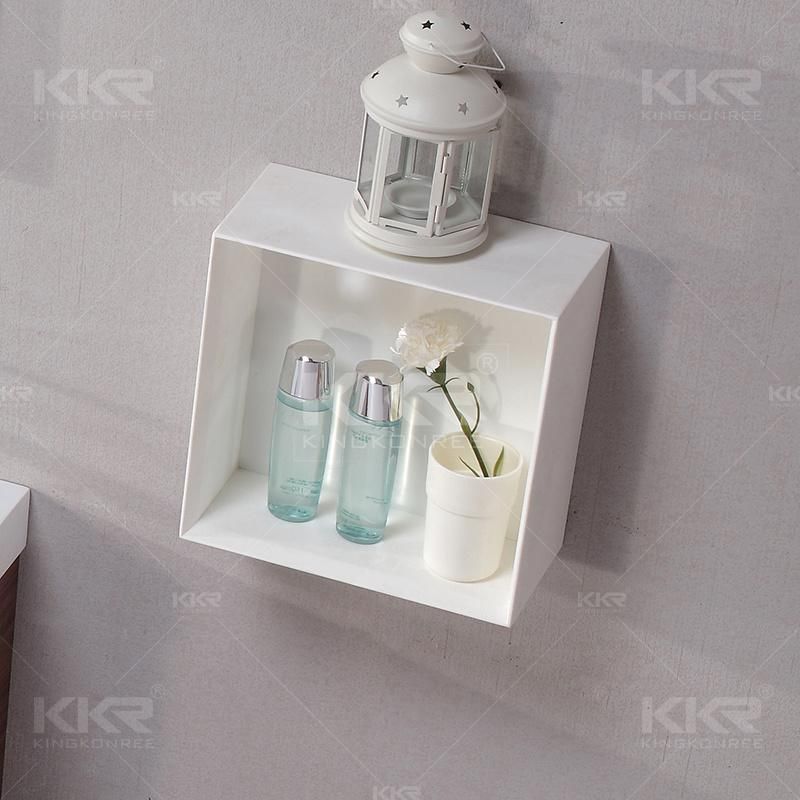 Towel Shelf Acrylic Shampoo Rack Hotel Wall Mount Rack 0827