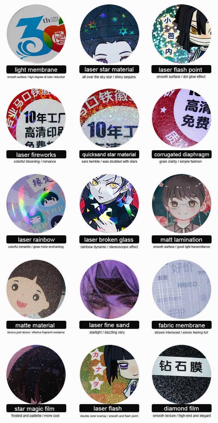 Custom Print Logo Cute Acrylic Pocket Mirror Round Mini Make up Hand Mirror for Makeup Small Vanity Mirror