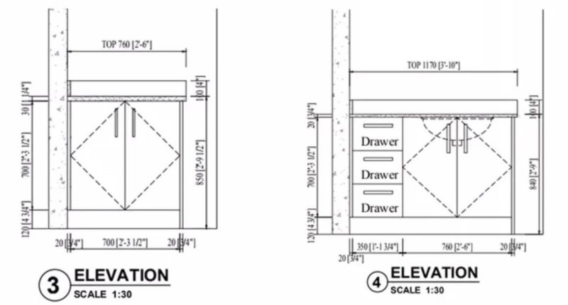 European Style Hot Sale Wall Mounting Design Vanity Modern Bathroom Cabinet