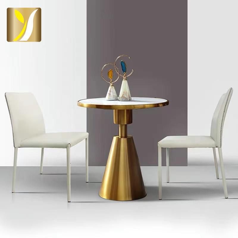 Modern Simple Side Designs Round Tea Table Living Room Leisure Office Reception Luxury Tea Table