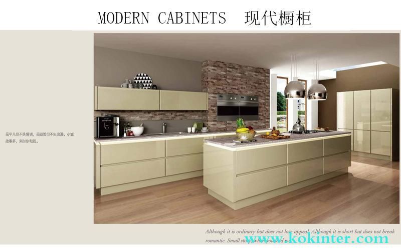 MDF/MFC/Plywood Particle Board Modern Kitchen Cabinets of Kok010