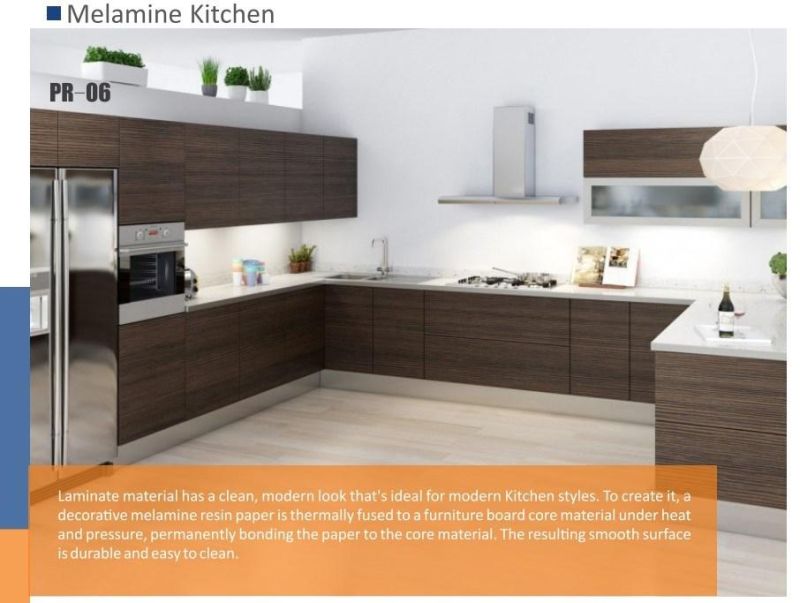 New Design Modern Solid Wood Kitchen Cabinet